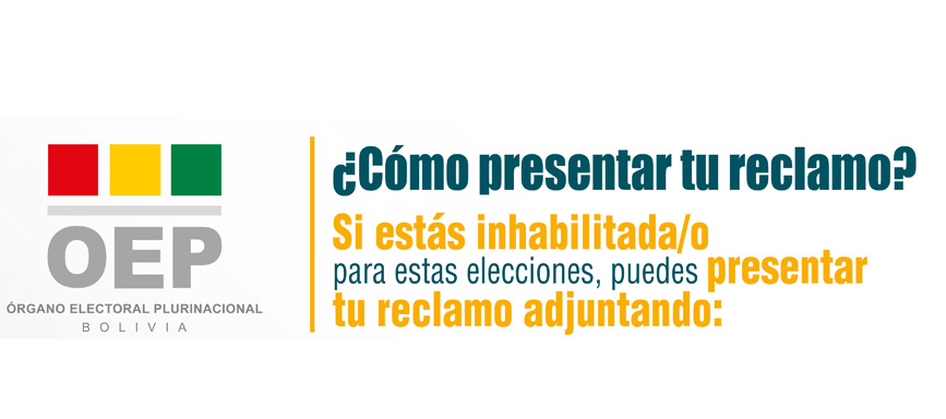 Electoras y electores inhabilitados pueden presentar reclamos hasta el 8 de septiembre