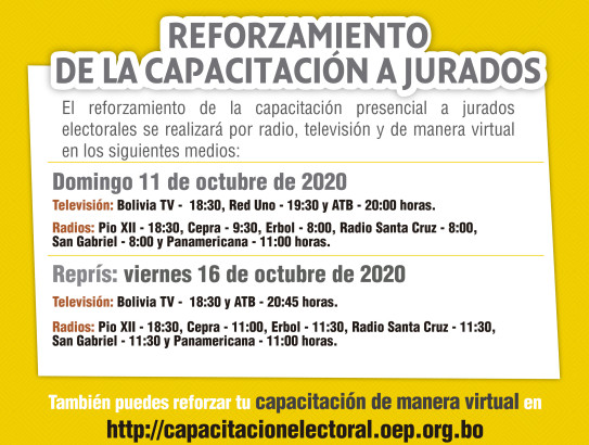 El sorteo de jurados electorales se realiza el 18 de septiembre, a un mes de la jornada de sufragio